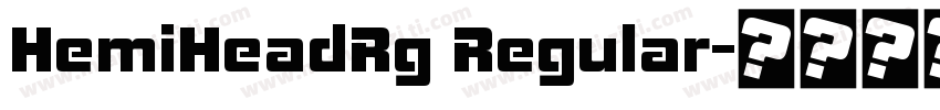 HemiHeadRg Regular字体转换